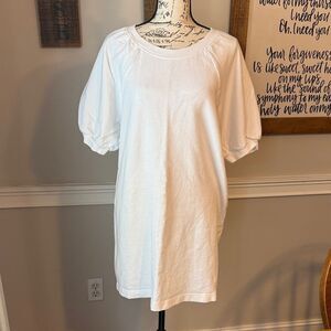 Z Supply Classic White Knit Mini Dress